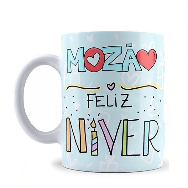 2 Caneca Mozão Feliz Niver